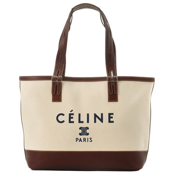 CELINE セリーヌ バッグ コピー ショルダートートバッグ 16858 2HCC 01CR ロゴプリント クリーム(金具：シルバー)